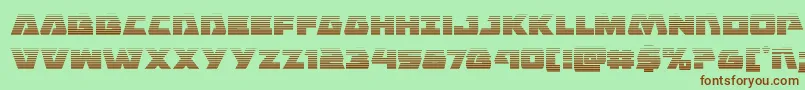 Шрифт Eaglestrikegrad – коричневые шрифты на зелёном фоне