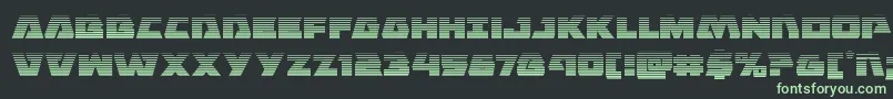フォントEaglestrikegrad – 黒い背景に緑の文字