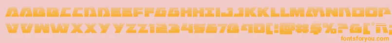 Eaglestrikegrad Font – Orange Fonts on Pink Background