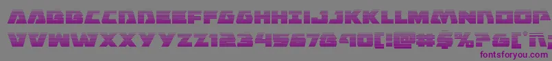 Шрифт Eaglestrikegrad – фиолетовые шрифты на сером фоне