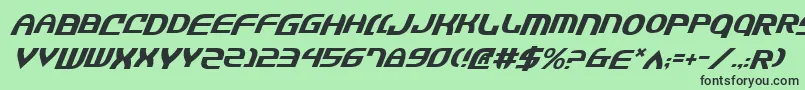 Jannsv2i Font – Black Fonts on Green Background