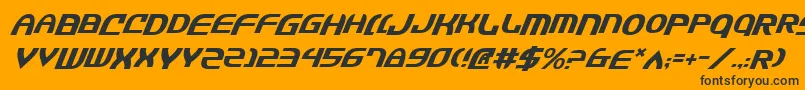 Jannsv2i Font – Black Fonts on Orange Background