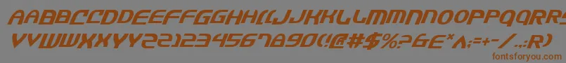 Jannsv2i Font – Brown Fonts on Gray Background