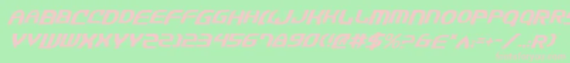 Jannsv2i Font – Pink Fonts on Green Background