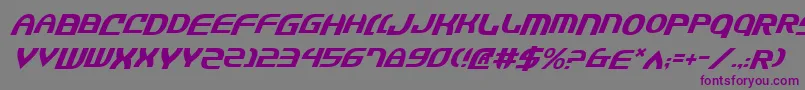 Jannsv2i Font – Purple Fonts on Gray Background