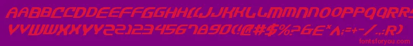 Jannsv2i Font – Red Fonts on Purple Background