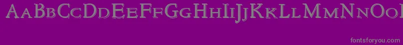 Weitere Informationen zur NewstylesmallcapsEmbossed-Schriftart NewstylesmallcapsEmbossed-Schriftart – Graue Schriften auf violettem Hintergrund