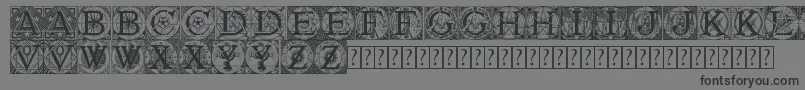 Шрифт Tattegrain3 – чёрные шрифты на сером фоне