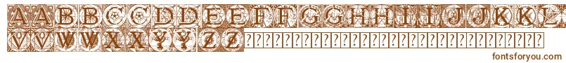 Шрифт Tattegrain3 – коричневые шрифты на белом фоне