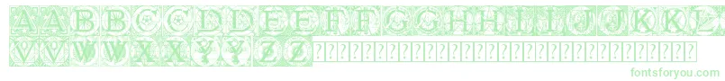 Tattegrain3-Schriftart – Grüne Schriften