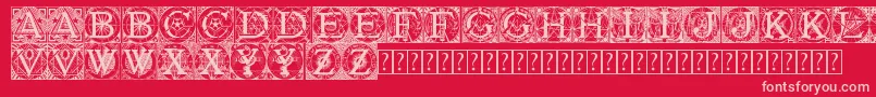 Tattegrain3 Font – Pink Fonts on Red Background