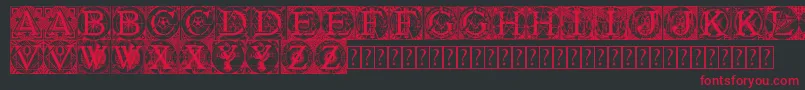 Tattegrain3 Font – Red Fonts on Black Background