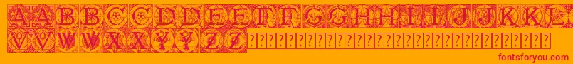Tattegrain3 Font – Red Fonts on Orange Background
