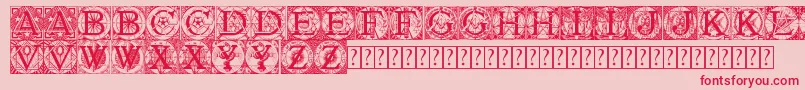 Tattegrain3 Font – Red Fonts on Pink Background