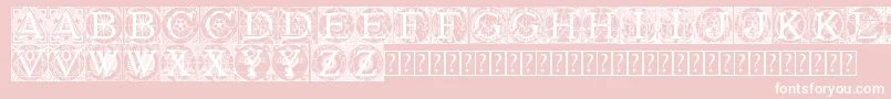 Шрифт Tattegrain3 – белые шрифты на розовом фоне