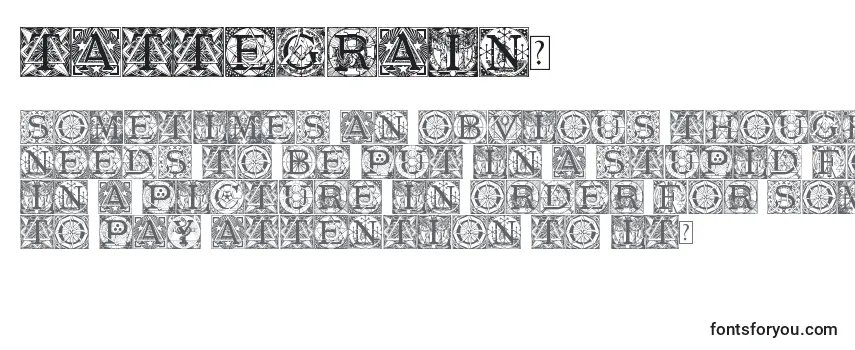 Review of the Tattegrain3 (83459) Font