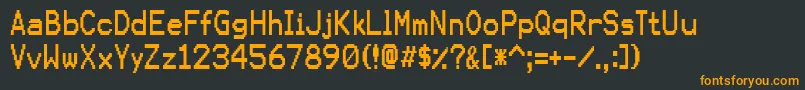 Karmasuture Font – Orange Fonts on Black Background