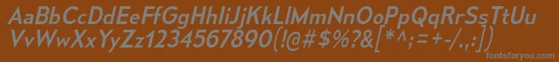 MesmerizeRgIt Font – Gray Fonts on Brown Background