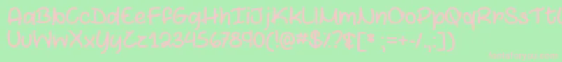 MarshmallowsAndChocolateTtf Font – Pink Fonts on Green Background