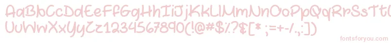 MarshmallowsAndChocolateTtf Font – Pink Fonts on White Background