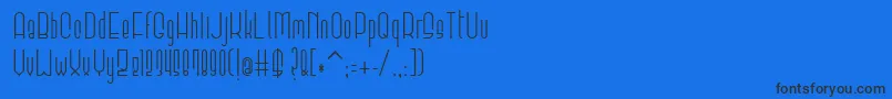 Шрифт Elevant – чёрные шрифты на синем фоне