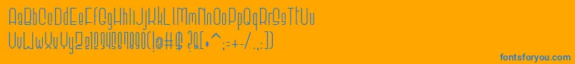 Elevant Font – Blue Fonts on Orange Background