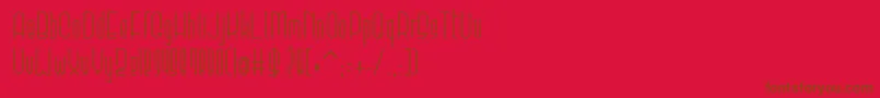 Elevant-fontti – ruskeat fontit punaisella taustalla