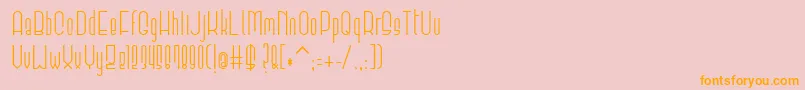 Elevant Font – Orange Fonts on Pink Background