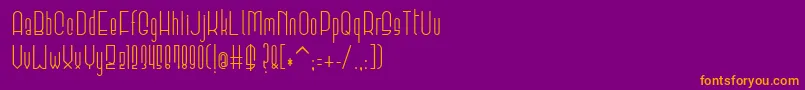 Elevant Font – Orange Fonts on Purple Background