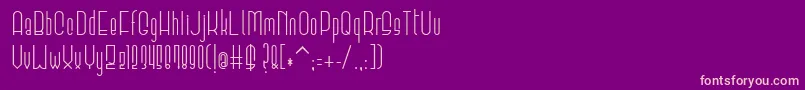 Elevant Font – Pink Fonts on Purple Background