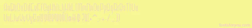 Elevant Font – Pink Fonts on Yellow Background