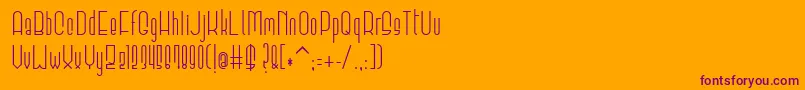 Elevant Font – Purple Fonts on Orange Background
