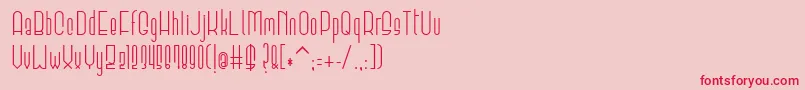 Elevant Font – Red Fonts on Pink Background