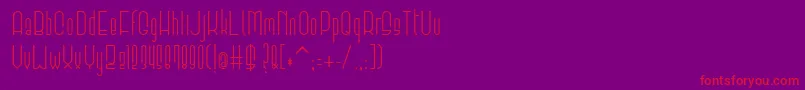 Elevant Font – Red Fonts on Purple Background