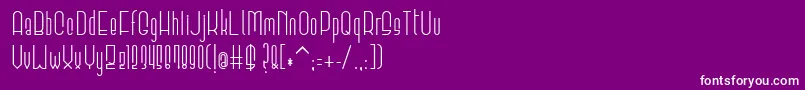 フォントElevant – 紫の背景に白い文字