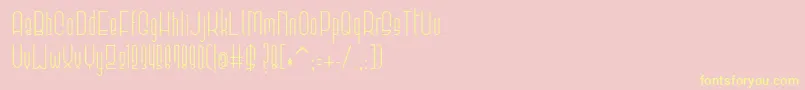Elevant Font – Yellow Fonts on Pink Background