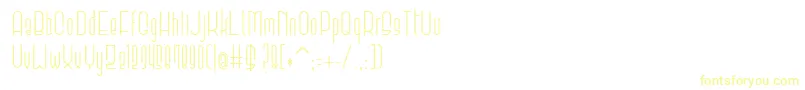 フォントElevant – 白い背景に黄色の文字