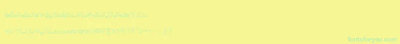 WhatAPity Font – Green Fonts on Yellow Background