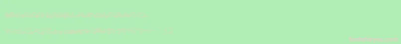 フォントWhatAPity – 緑の背景にピンクのフォント