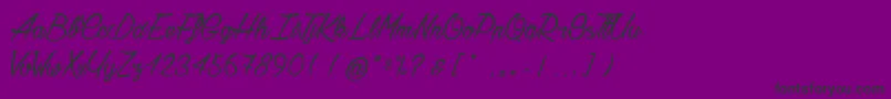 Chardons Font – Black Fonts on Purple Background