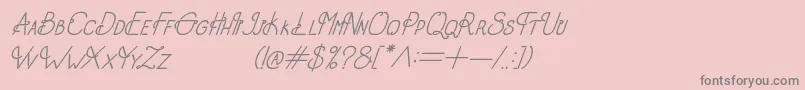 More about OldAlphaItalic Font OldAlphaItalic Font – Gray Fonts on Pink Background