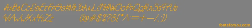 Подробнее о шрифте OldAlphaItalic Шрифт OldAlphaItalic – оранжевые шрифты на сером фоне
