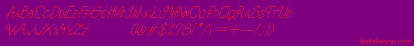 fuente OldAlphaItalic – Fuentes Rojas Sobre Fondo Morado