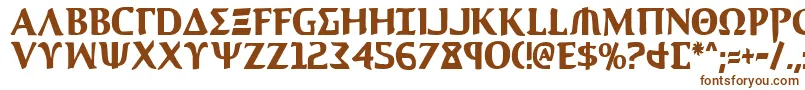 Aegis1c Font – Brown Fonts on White Background