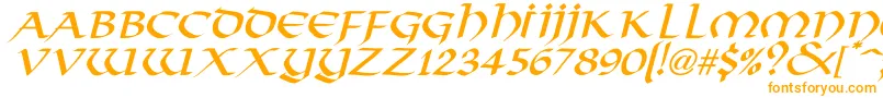 VikingNormalItalic-Schriftart – Orangefarbene Schriften
