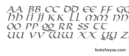 Schriftart VikingNormalItalic