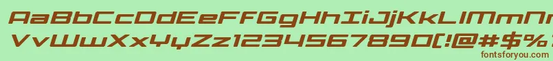 Phoenicialowercaseital Font – Brown Fonts on Green Background