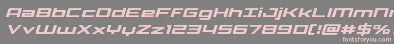 Phoenicialowercaseital Font – Pink Fonts on Gray Background