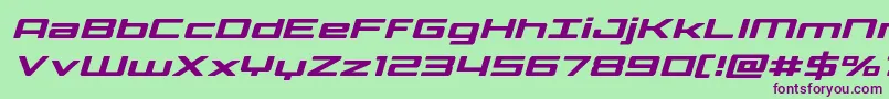 Phoenicialowercaseital Font – Purple Fonts on Green Background