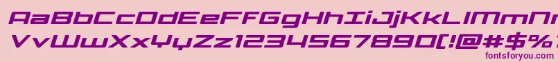 Phoenicialowercaseital Font – Purple Fonts on Pink Background